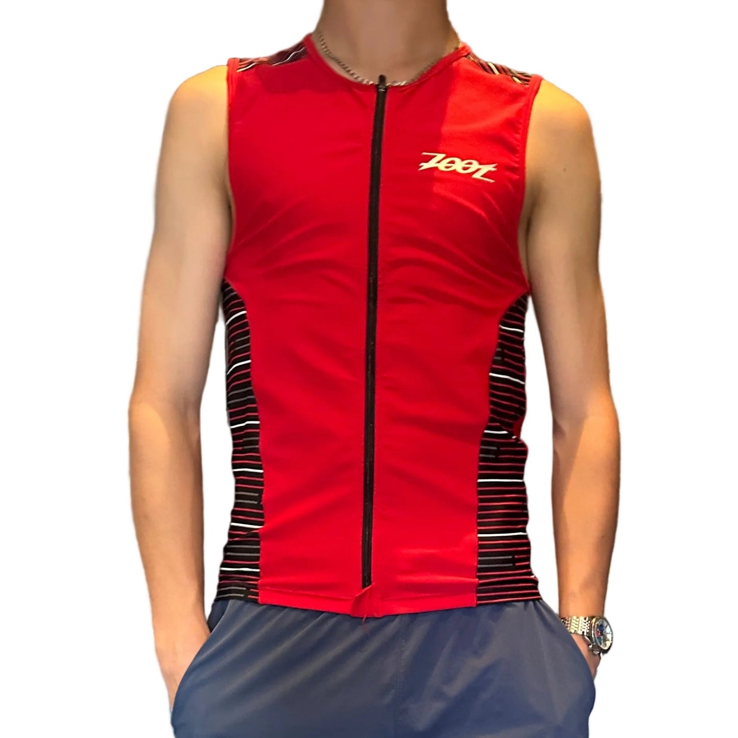 Zoot Sports Men's Performance Tri Full-Zip Tank Size Large