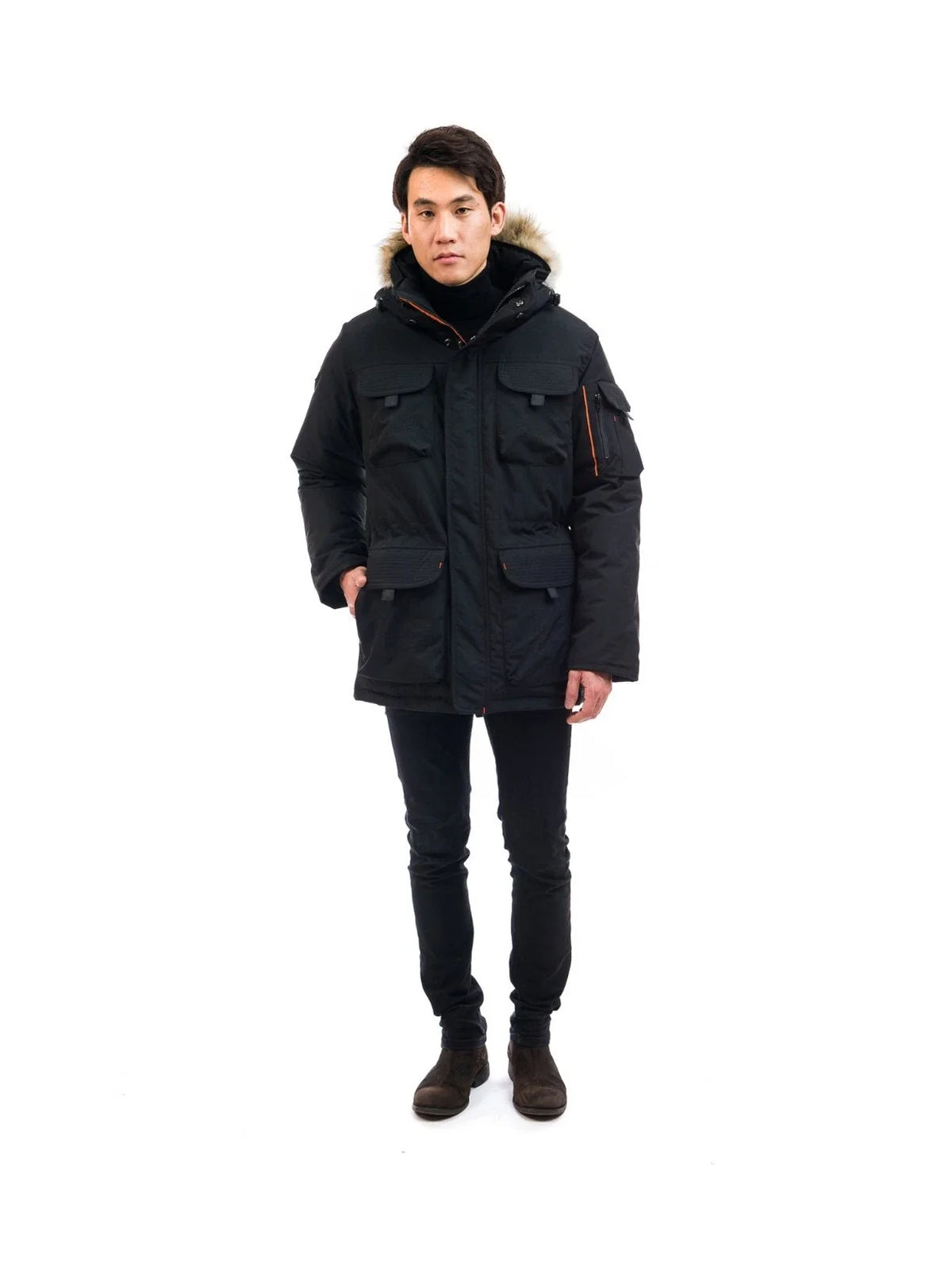 Outdoor Survival Canada Men's Atka -40 Down Parka Black, Small - ON DISPLAY