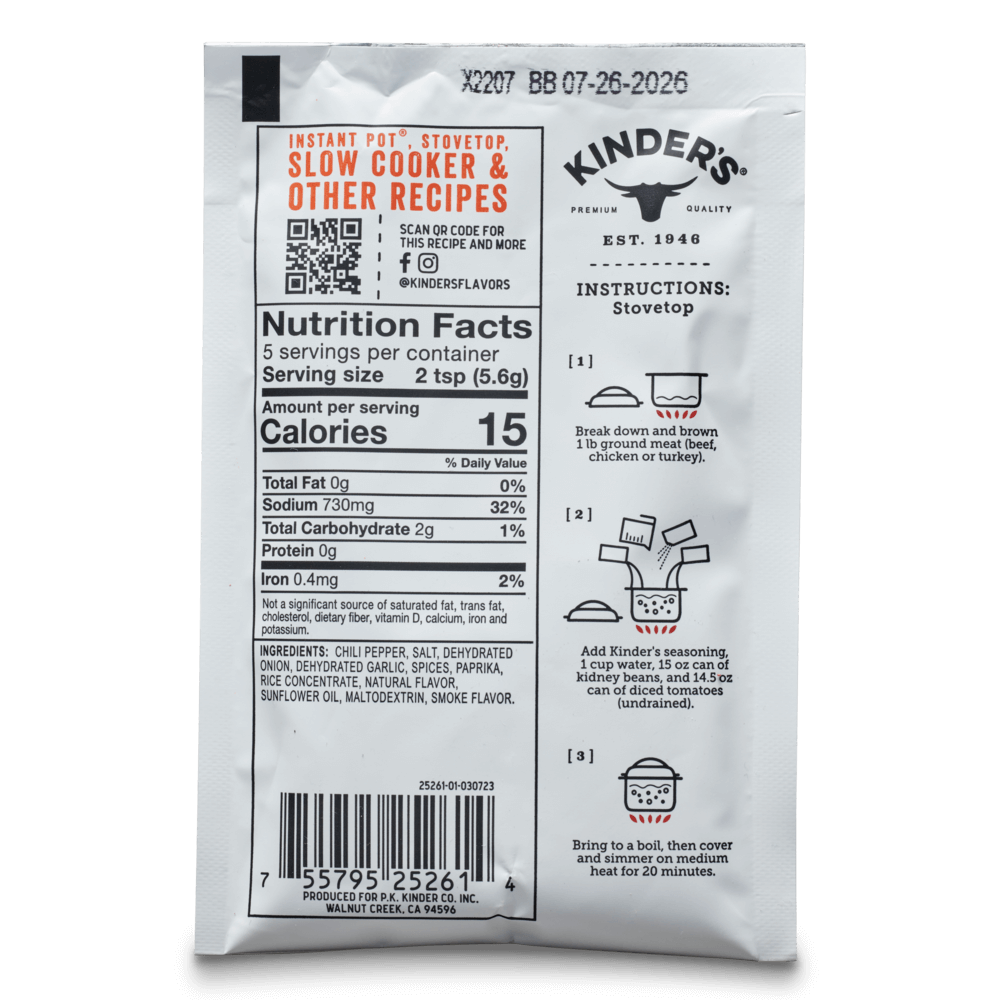 Kinder's Woodfired Chili Seasoning