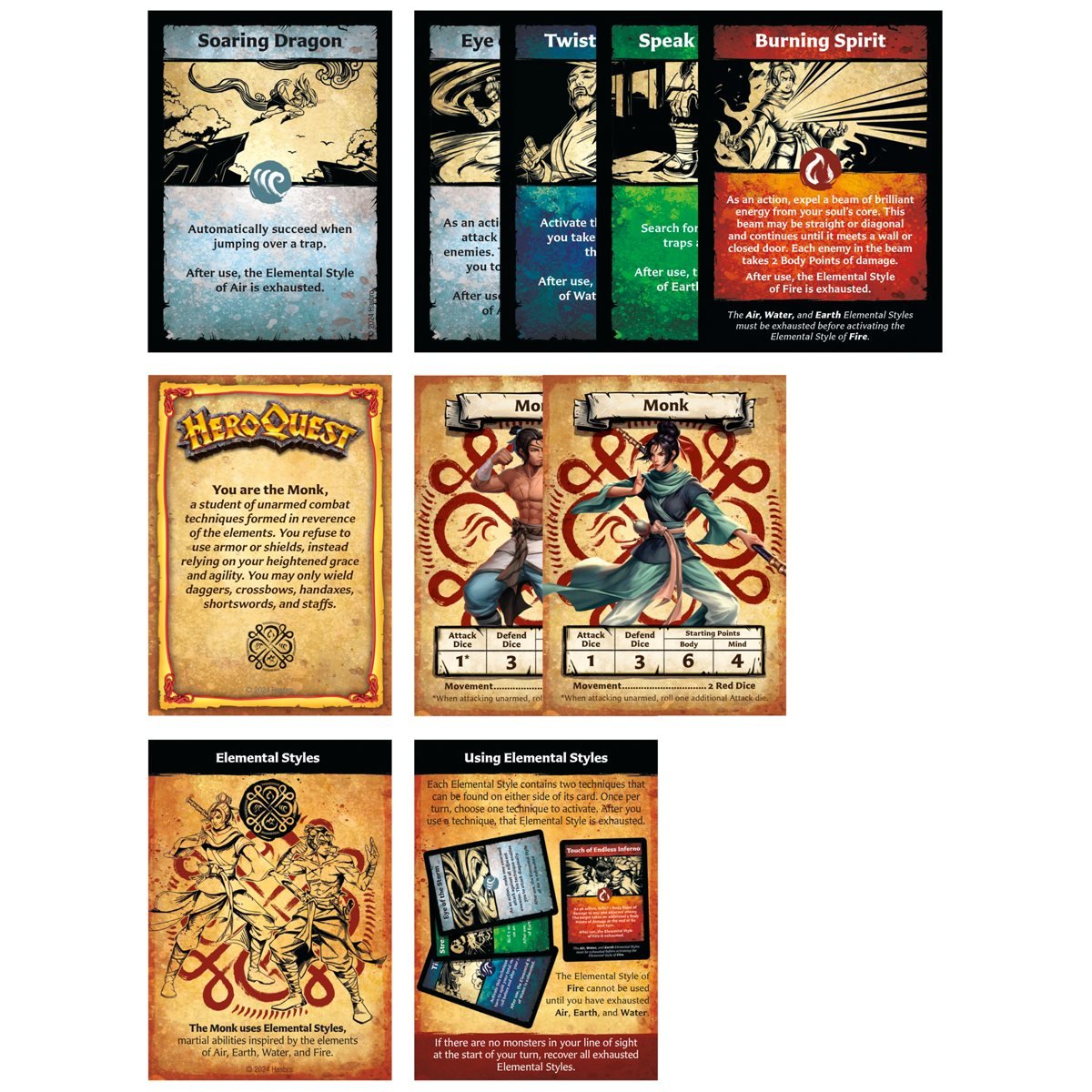 HeroQuest Hero Collection Path of the Wandering Monk Figures