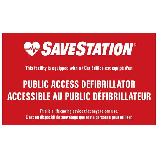 AED Entry Door Sticker