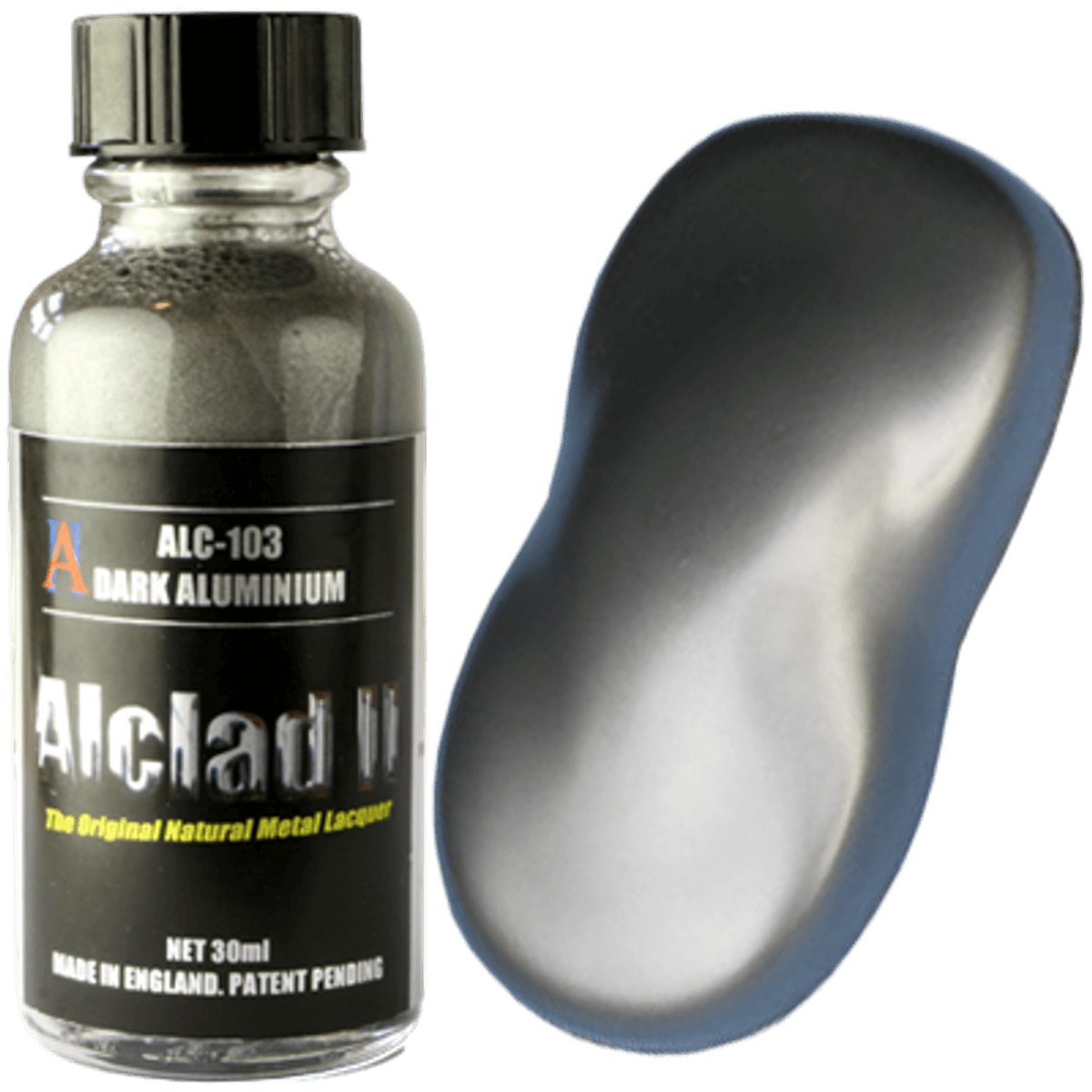 Alclad II 103 Dark Aluminum Lacquer Paint 30mL NIB