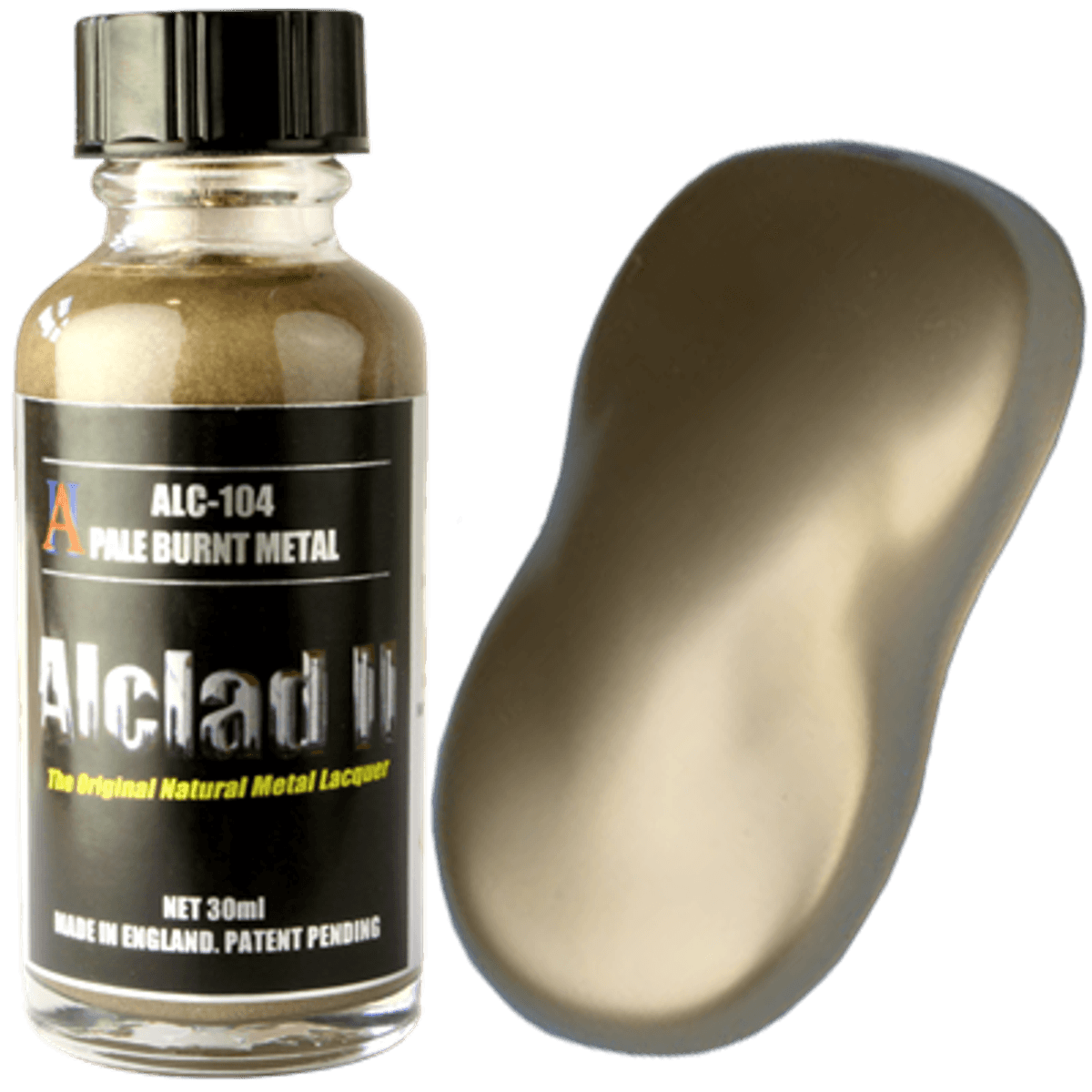 Alclad II 104 Pale Burnt Metal Lacquer Paint 30mL NIB