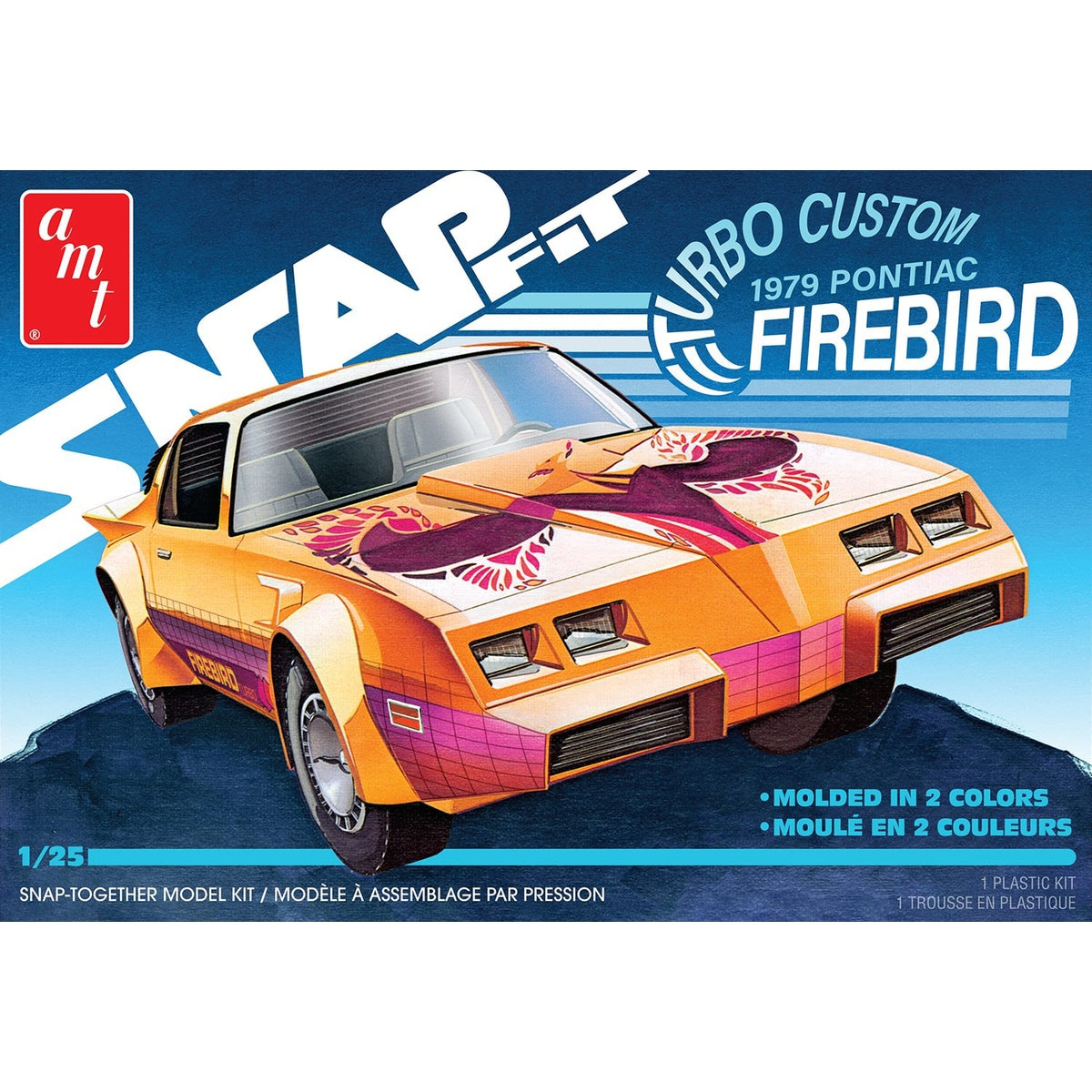 AMT 1979 Pontiac Firebird "Turbo Custom" 1:25 Snap Plastic Model Kit