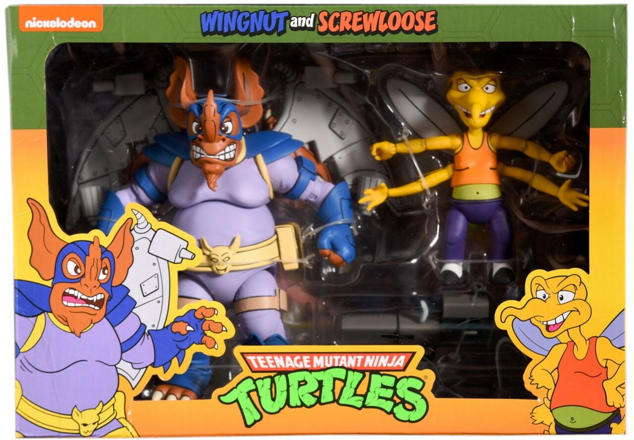 Neca TMNT Teenage Mutant Ninja Turtles Ultimate Wingnut & Screwloose ( substandard packaging )