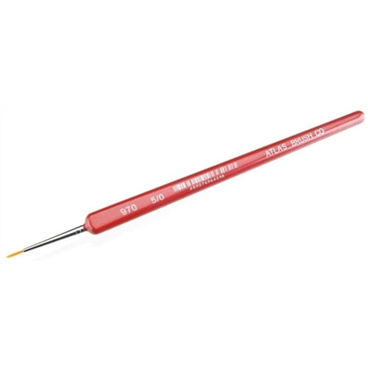 Atlas Brush Company 970-5/0 Golden Taklon-Triangle Handle Brush 5/0