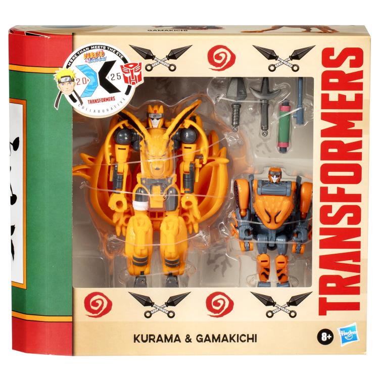 Transformers Collaborative Naruto: Shippuden x Transformers Kurama & Gamakichi Figure Set