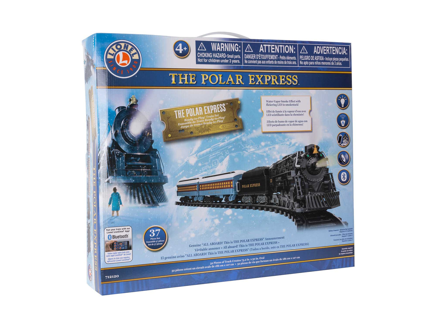 Lionel Polar Express Ready to Play Battery Train Set w/Bluetooth