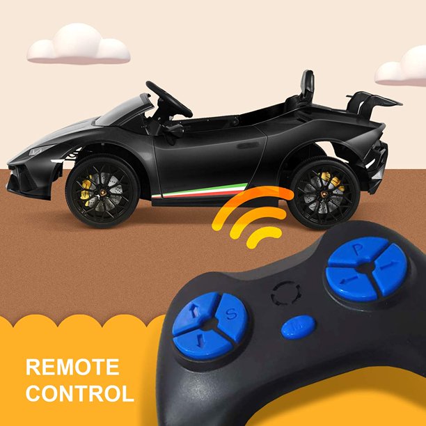 2026 12V Lamborghini Huracan DELUXE Kids Electric Ride On Car with Remote Control