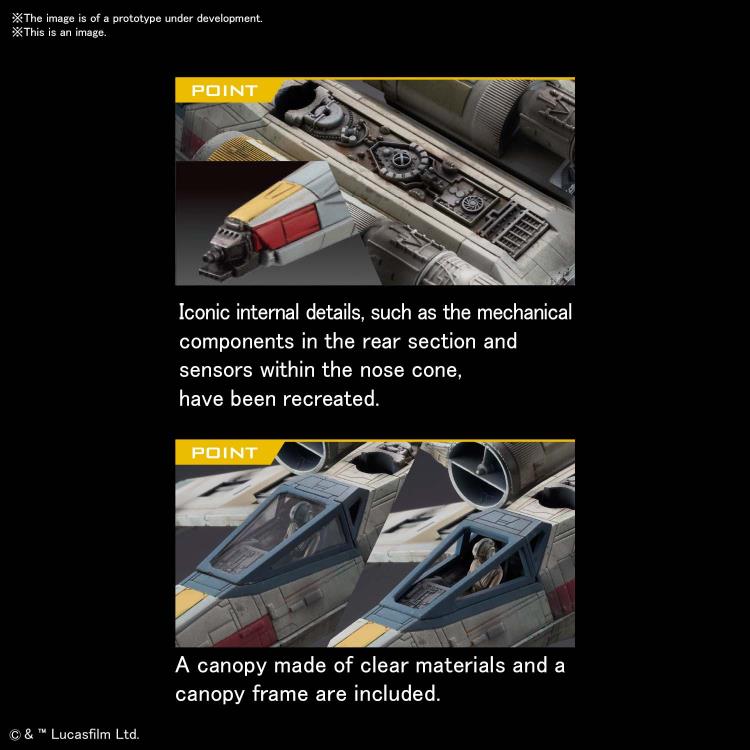 Star Wars X-Wing Starfighter Red 5 (Rise of Skywalker) 1/72 Scale Model Kit