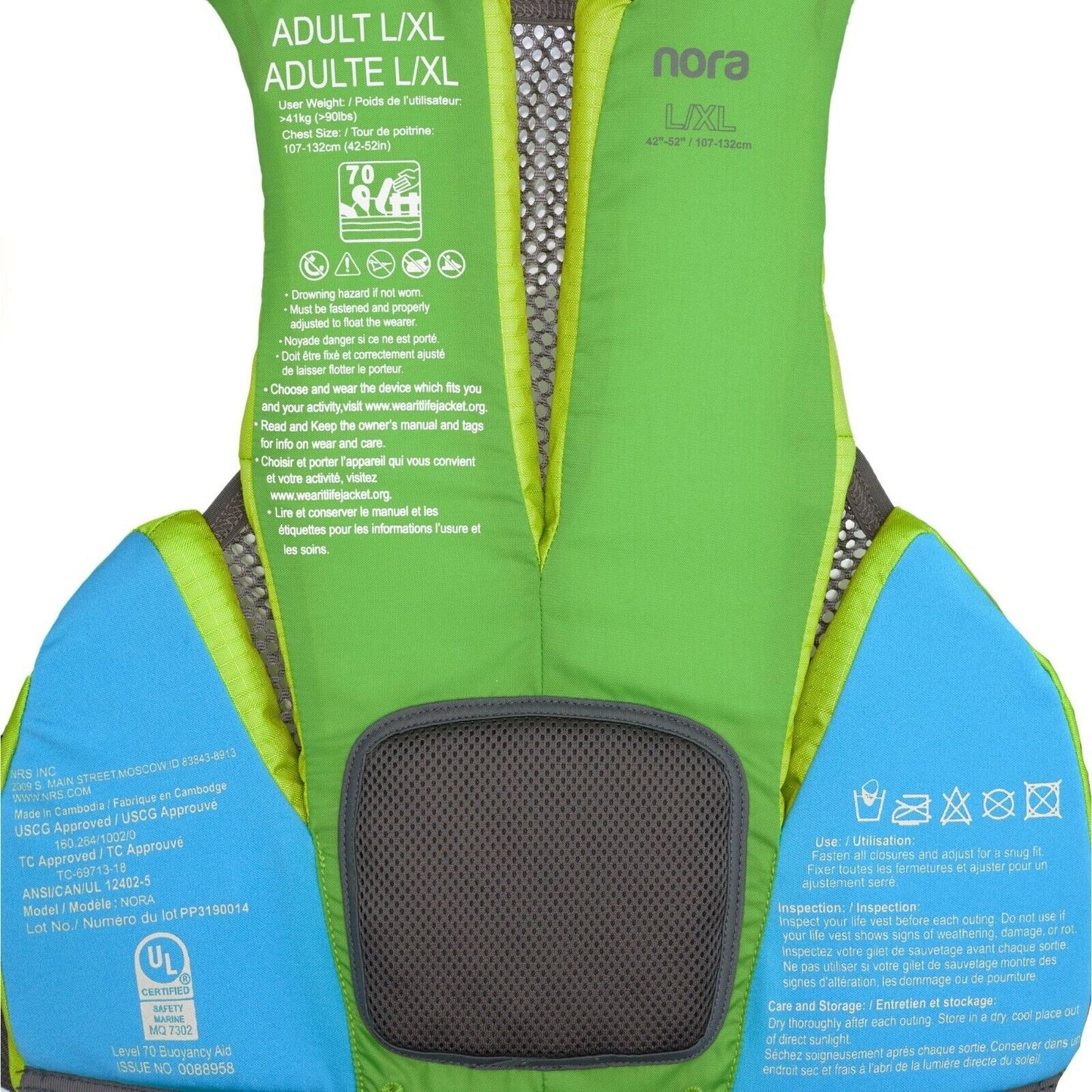 NRS Nora PFD's Women's Specific Fit UL & ULC Approved