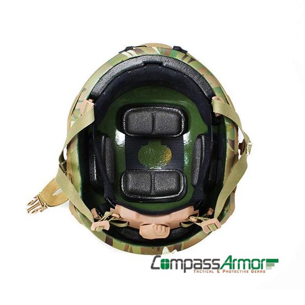 FAST BALLISTIC HIGH CUT HELMET ANTI-BULLET HELMET NIJ IIIA KEVLAR CORE MULTICAM