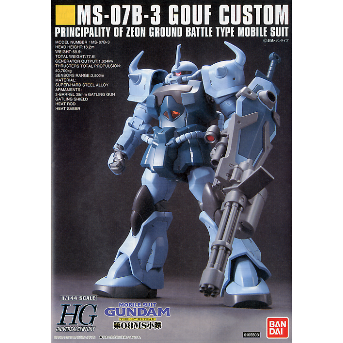 Gundam HGUC 1/144 Gouf Custom Model Kit