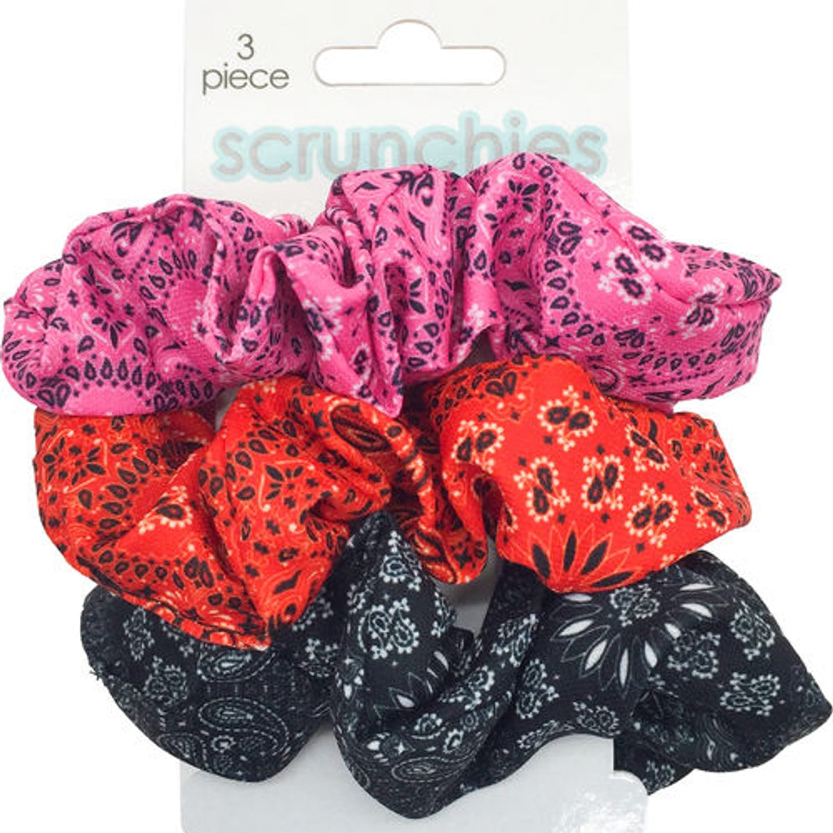 Bandana Print Scrunchies