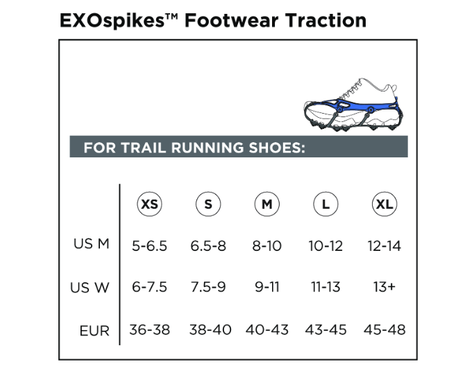 Kahtoola EXOspikes Footwear Traction Size XS 6-7.5 US Women's