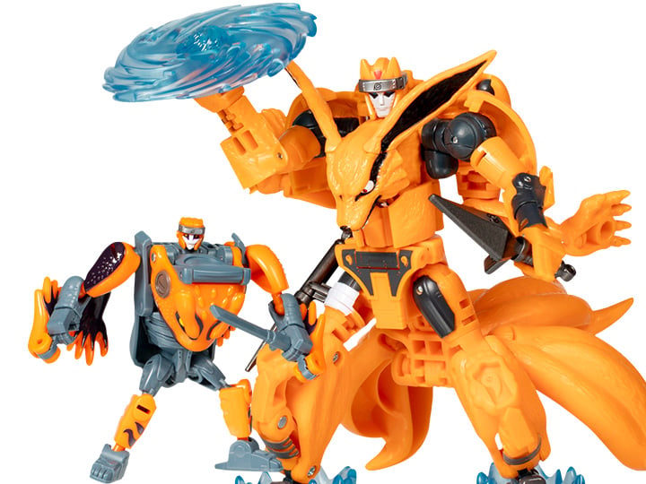 Transformers Collaborative Naruto: Shippuden x Transformers Kurama & Gamakichi Figure Set