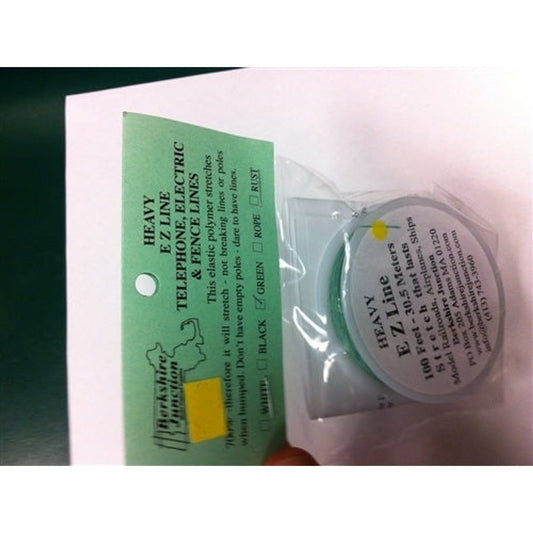 Berkshire Junction Green Heavy E-Z Telephone / Electric & Fence Line Elastic Polymer