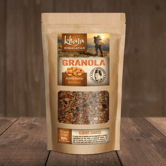 Khaja Granola Almond Sunrise 500 gram bag - Uncle Mike's Outdoors and More!