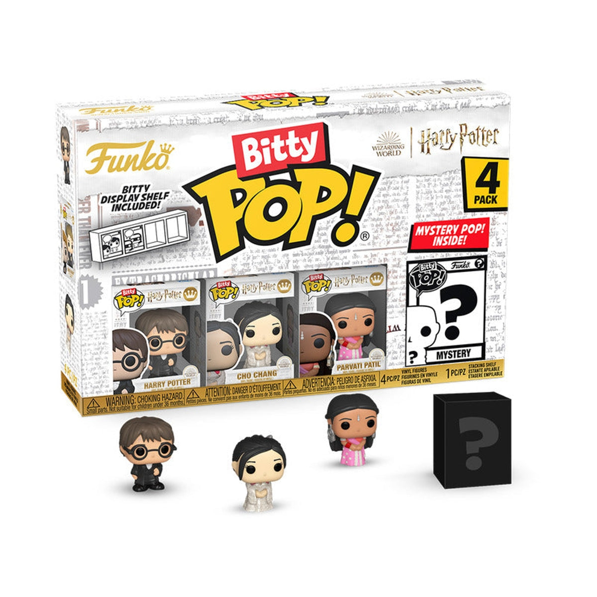 Bitty POP! Harry Potter - Harry Potter(Yule Ball), Cho Chang(Yule Ball), Parvati Patil(Yule Ball), & Myster 4pk
