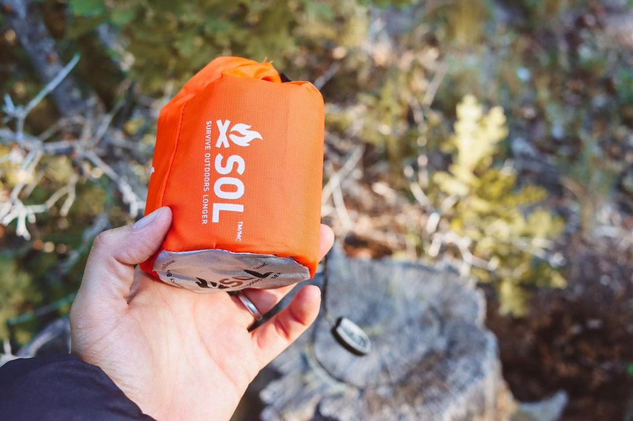 SOL Emergency Bivvy w/ Rescue Whistle & Tinder Cord