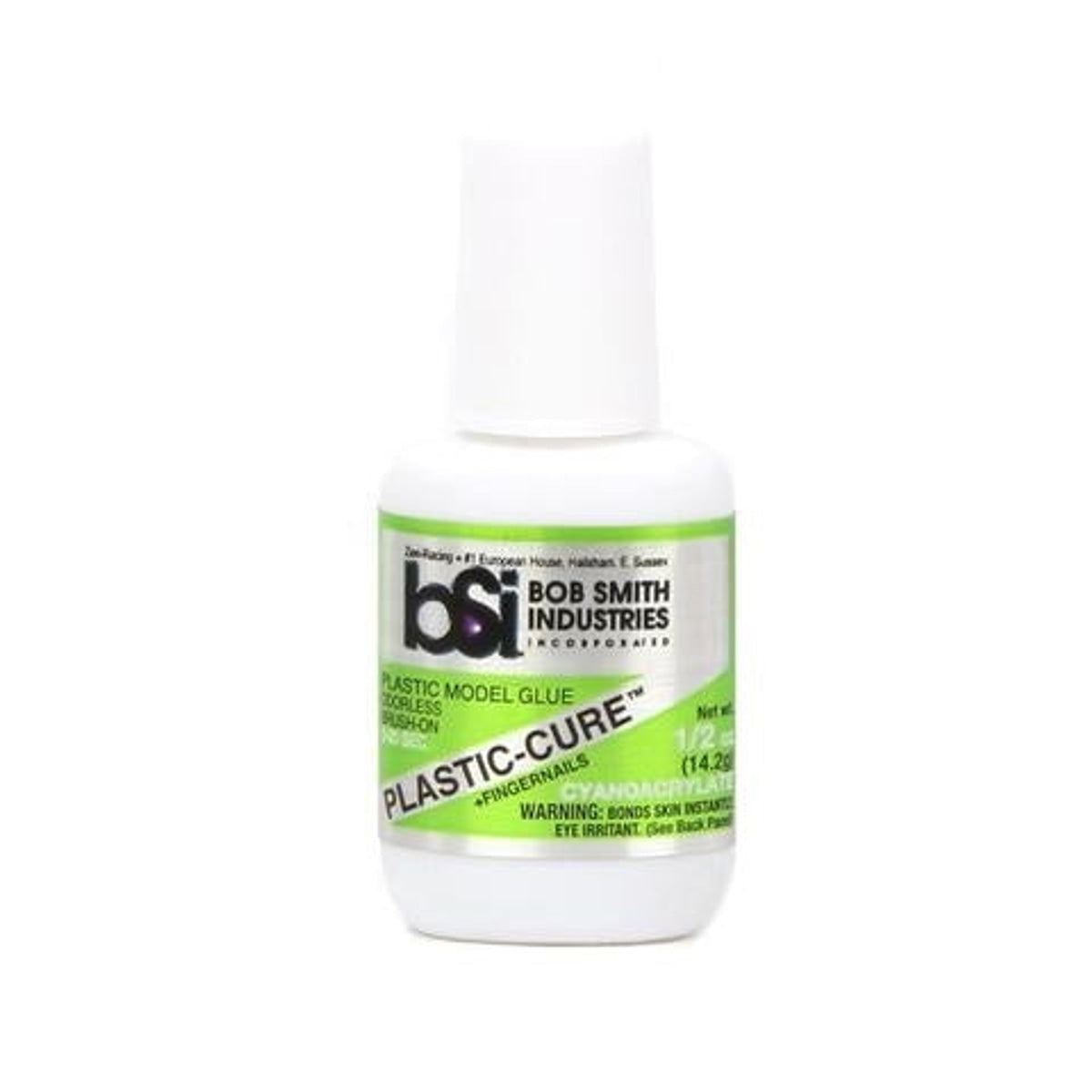 Bob Smith Industries BSI-105 Plastic-Cure Brush-On Gap Filling Cyanoacrylate CA Glue 1/2 oz. (14.2 g) NIB