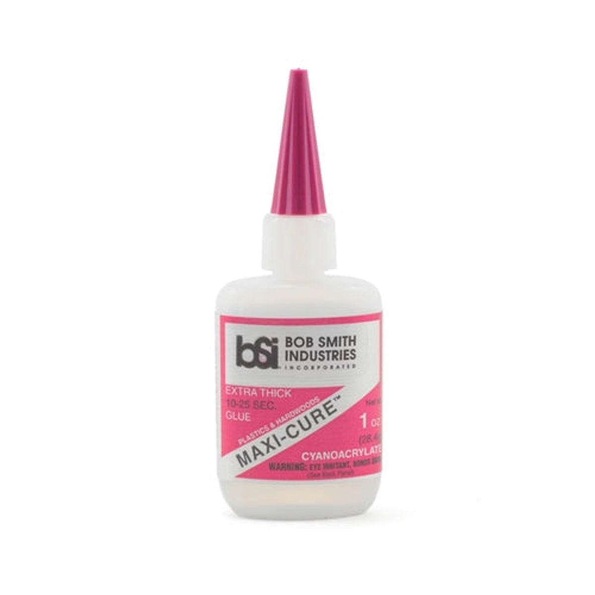 Bob Smith Industries BSI-112 Maxi-Cure Extra Thick Cyanoacrylate CA Glue 1 oz. (28.4 g) NIB