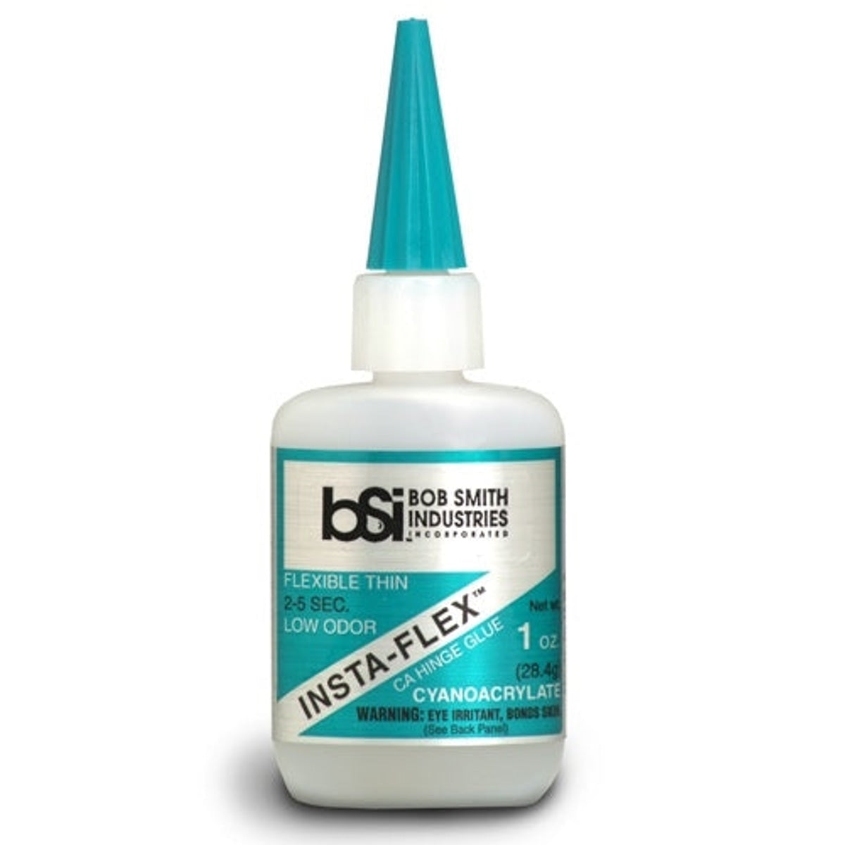 Bob Smith Industries BSI-119 Insta-Flex Flexible Thin 2-5 Sec. Cyanoacrylate CA Glue 1 oz. (28.4 g) NIB