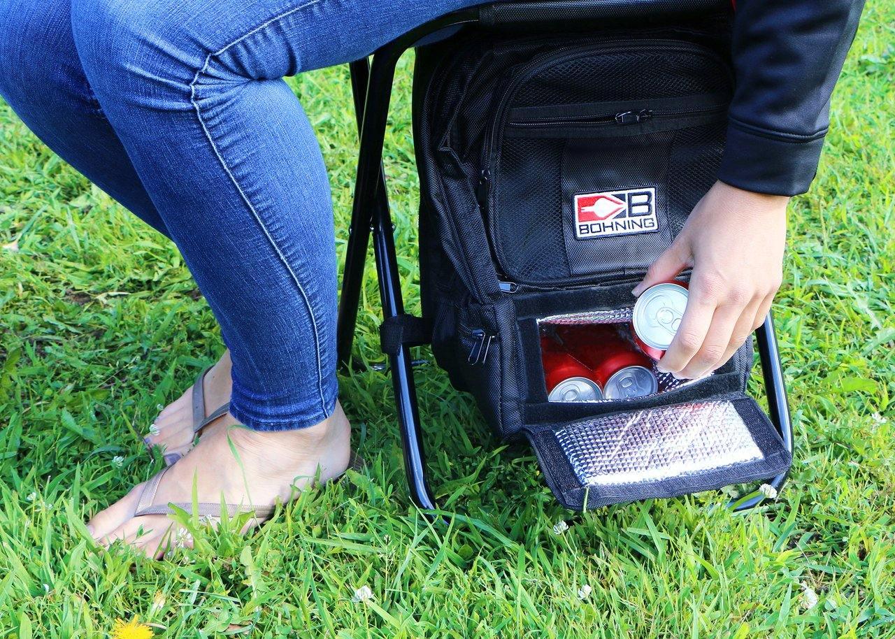 Bohning Archery Shooter Stool With Arrow Tubes/Umbrella Holder