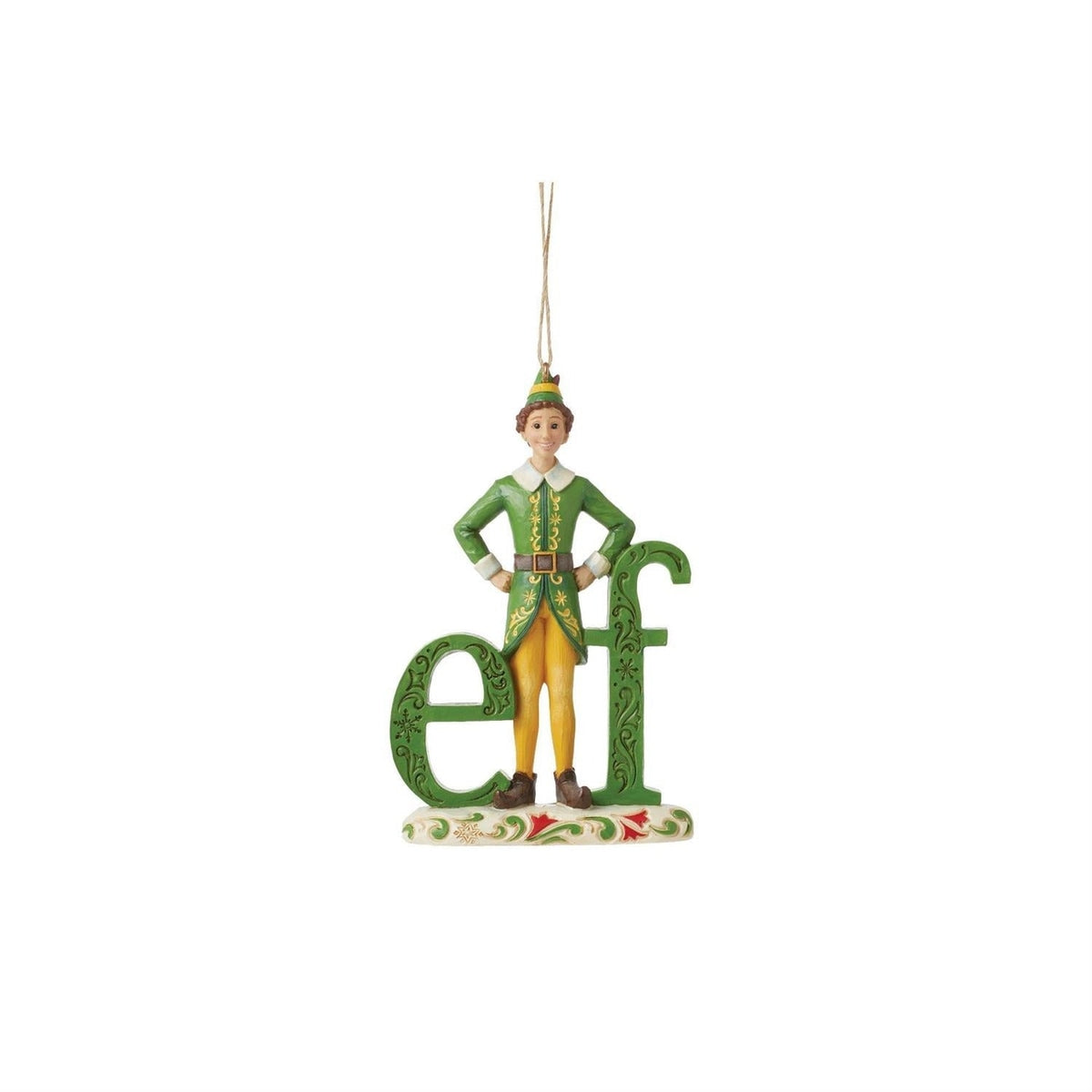 Buddy the Elf Word Ornament