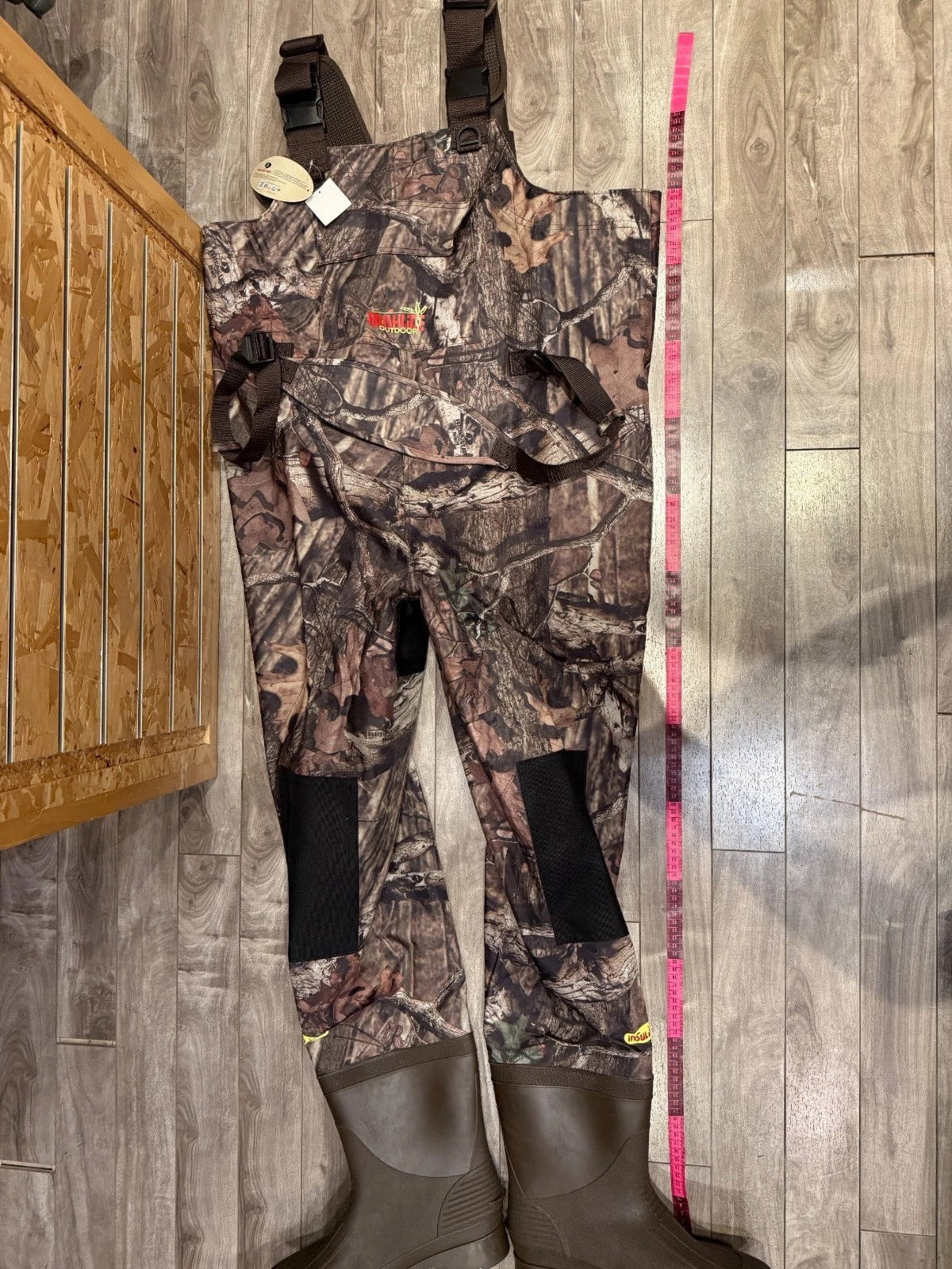Bushline Outdoor Insulated Camo Chest Waders in Mossy Oak Print Sizes 9 & 12 US