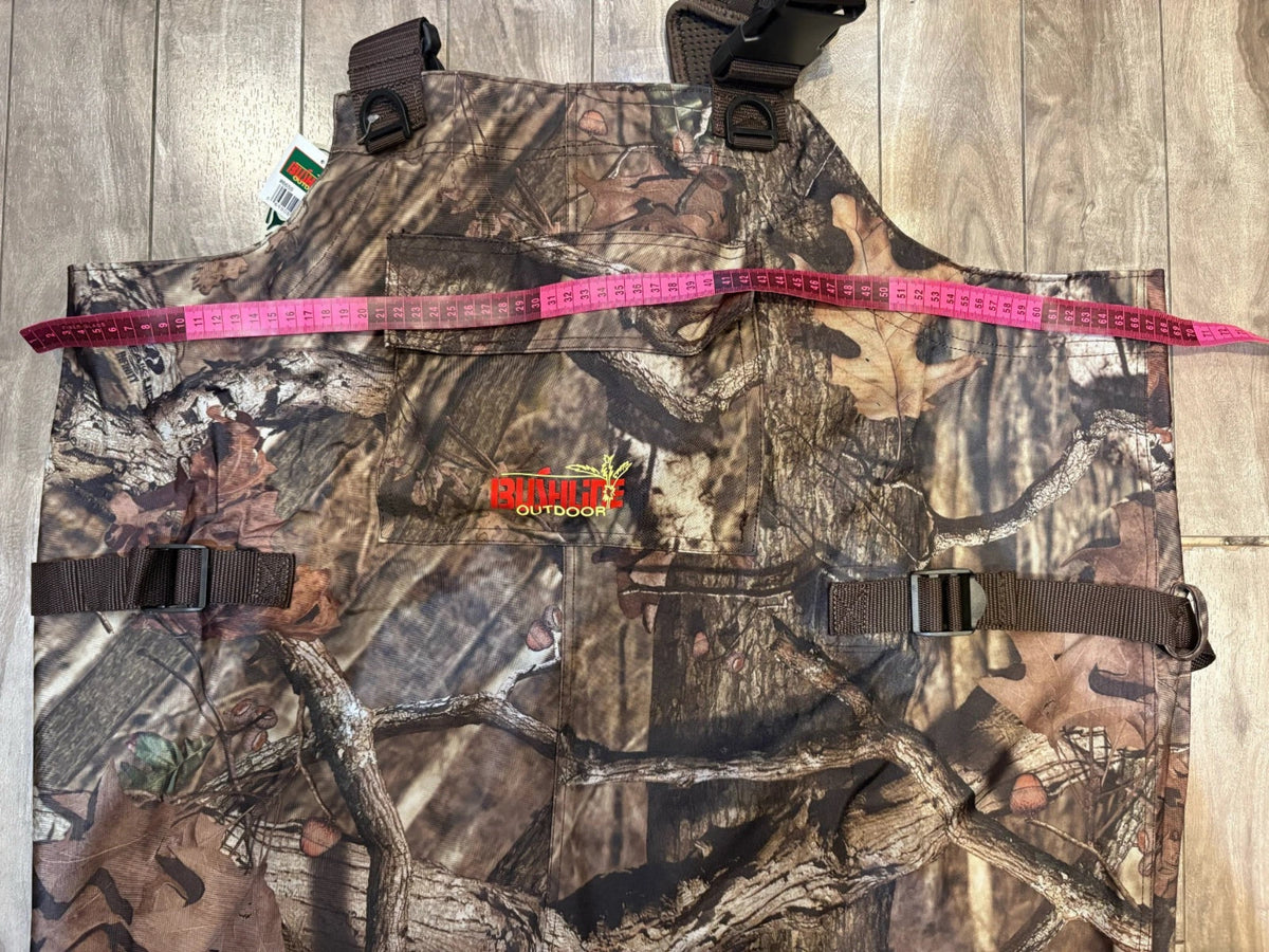 Bushline Outdoor Insulated Camo Chest Waders in Mossy Oak Print Sizes 9 & 12 US