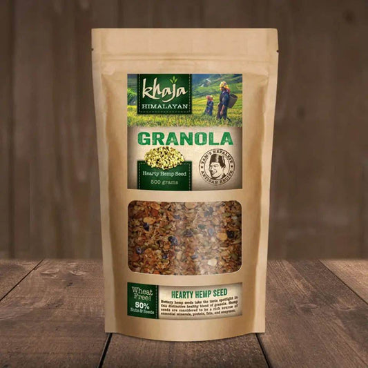 Khaja Granola Hearty Hemp Seed 500 gram bag - Uncle Mike's Outdoors and More!