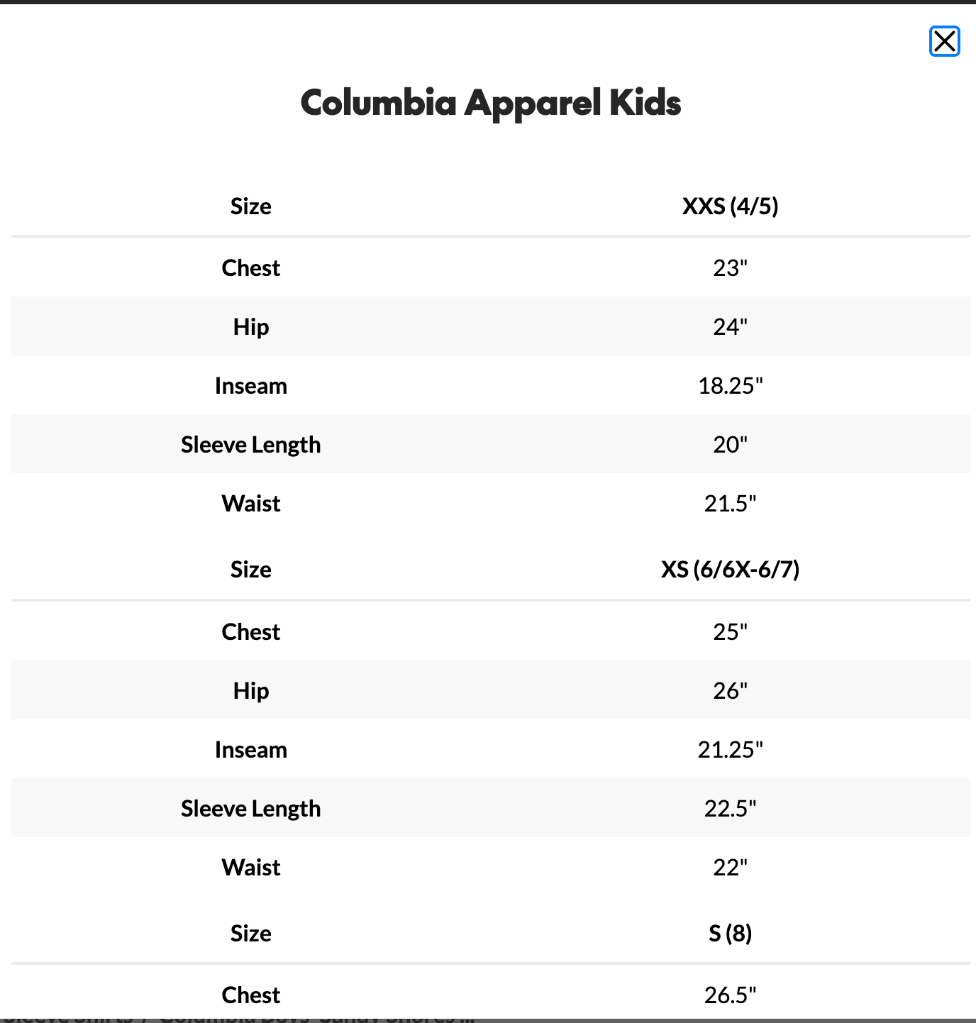 Columbia Big Boy's Sandy Shores Printed Long Sleeve Sunguard Shirt XXS