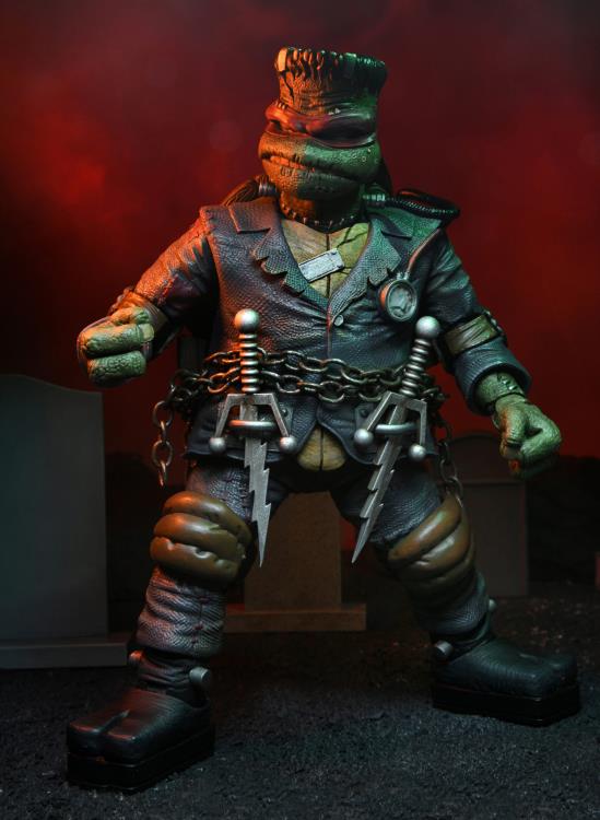 Universal Monsters x Teenage Mutant Ninja Turtles Ultimate Raphael as Frankenstein's Monster ( substanard packaging)