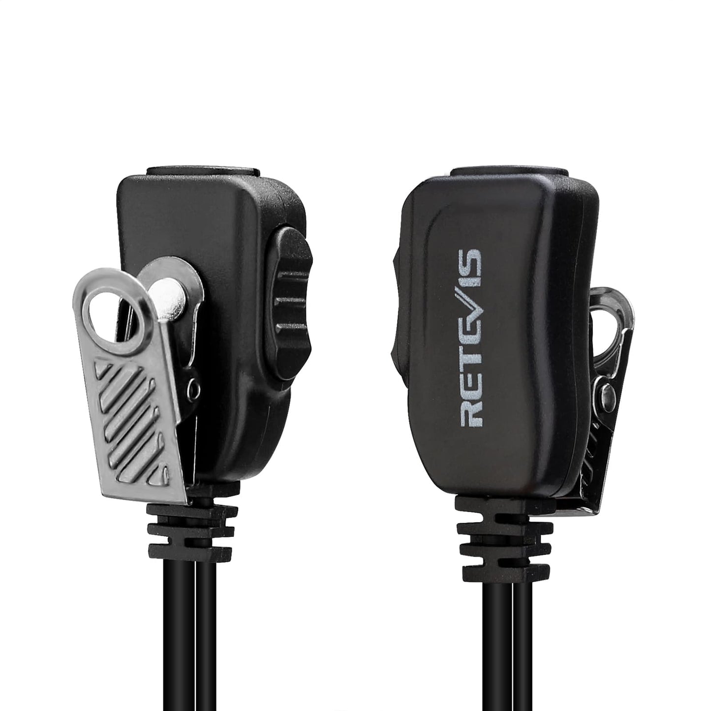 Retevis EEK012 Adjustable D-Shape Earpiece with PTT Mic (2-Pin)