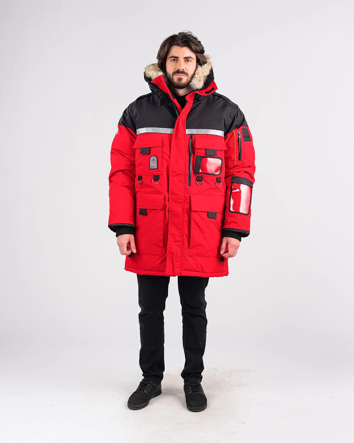 Outdoor Survival Canada OSC Mission Parka Unisex -60°C Down Parka, Blue or RED Medium - ON DISPLAY