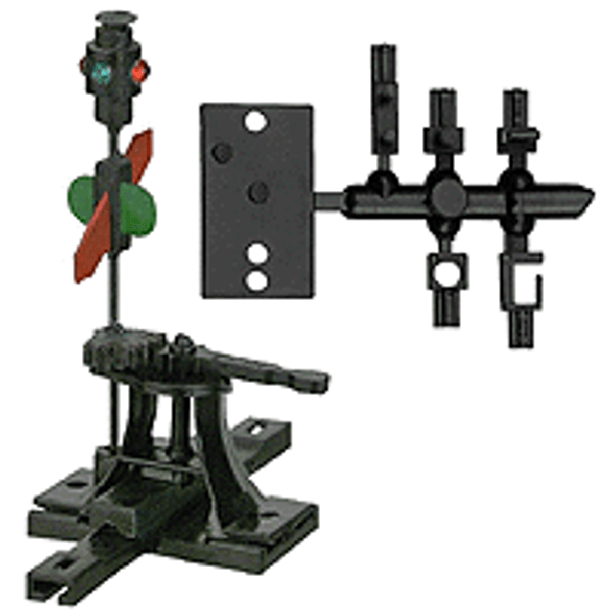 Caboose Industries 103R Operating Ground Throw High-Level Switch Stand w/ Lantern/Targets NIB