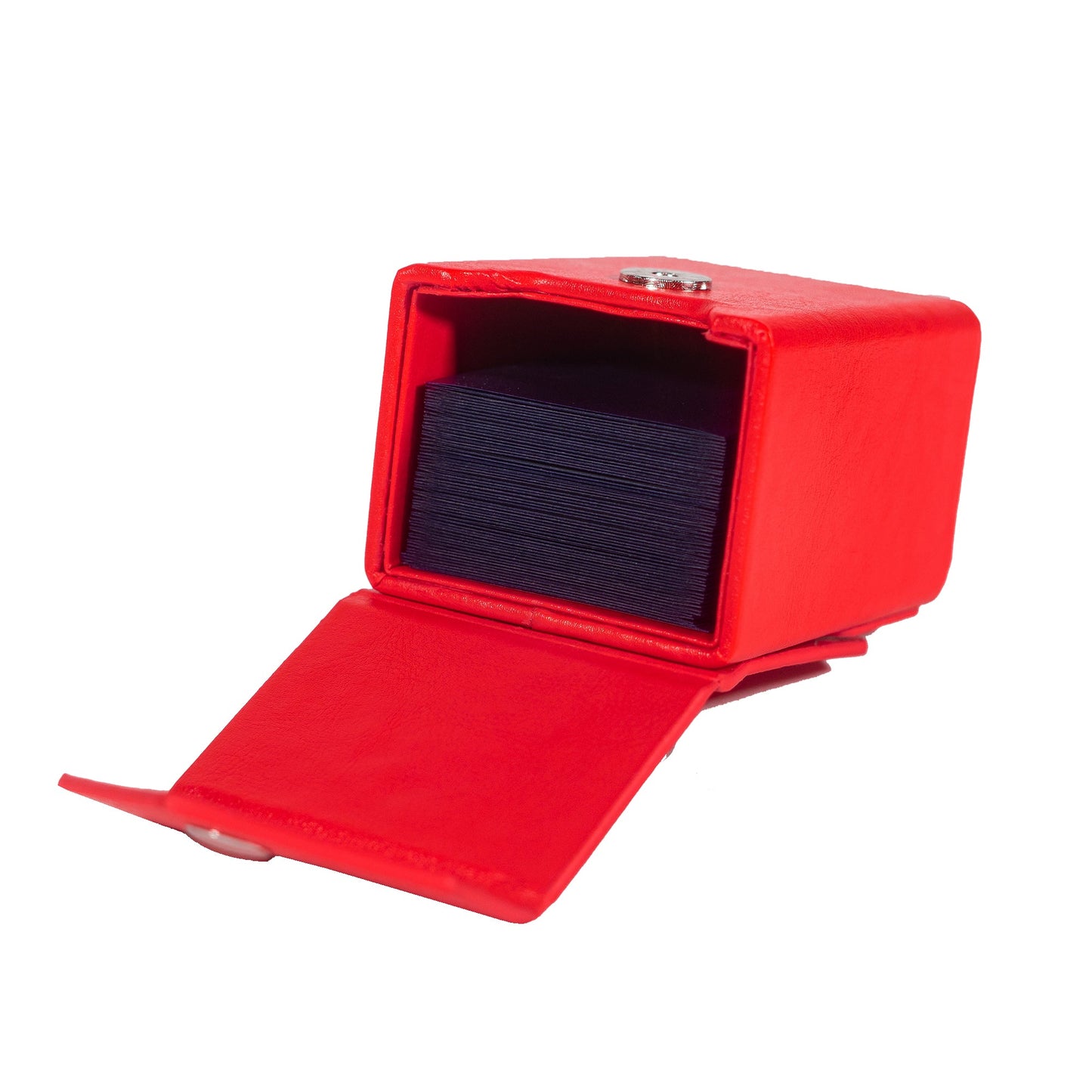 Red Deck Box + Belt Loop - Hard Shell - Faux Leather