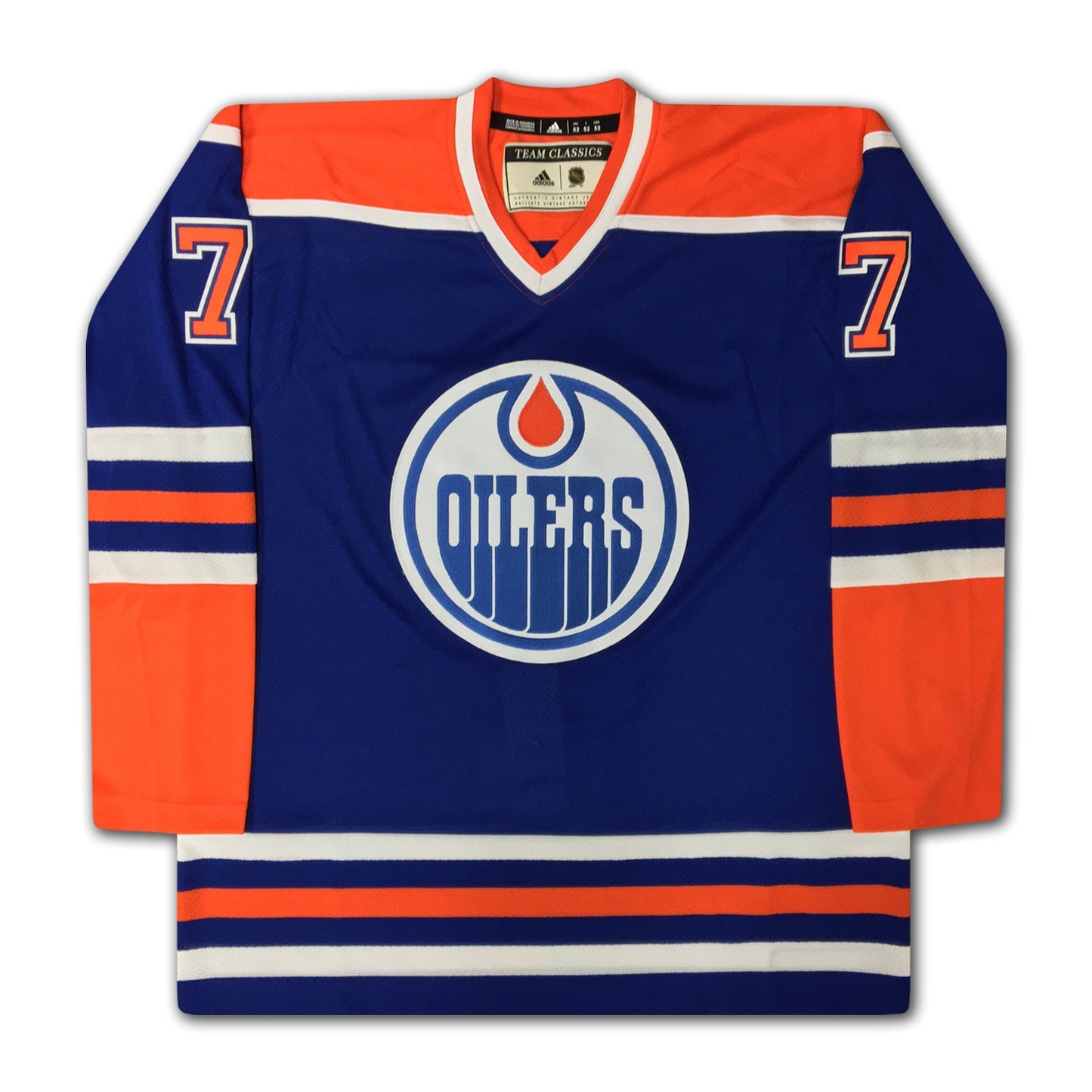 PAUL COFFEY AUTOGRAPHED CAREER JERSEY – EDMONTON OILERS – LIMITED EDITION /199 – NHL COLLECTIBLE (SIZE L OR XL)