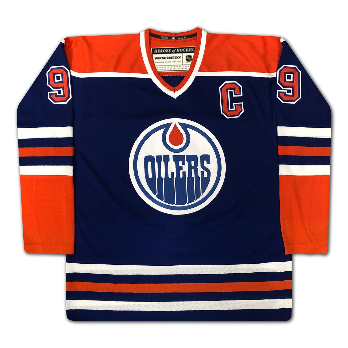 WAYNE GRETZKY BLUE CAREER JERSEY (SIZE L OR XL) – AUTOGRAPHED – SECOND EDITION – UPPER DECK AUTHENTICATED – LIMITED EDITION /199 – NHL HOCKEY MEMORABILIA