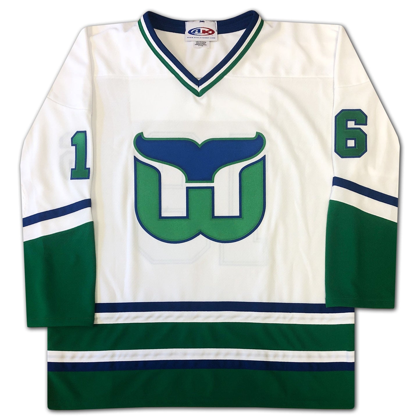 BOBBY HULL HARTFORD WHALERS CAREER JERSEY WHITE EDITION – AUTOGRAPHED COLLECTIBLE – LIMITED EDITION /16 – OFFICIAL NHL HOCKEY MEMORABILIA (SIZE L OR XL)