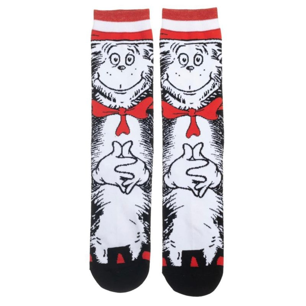 Cat in the Hat Face Crew Socks