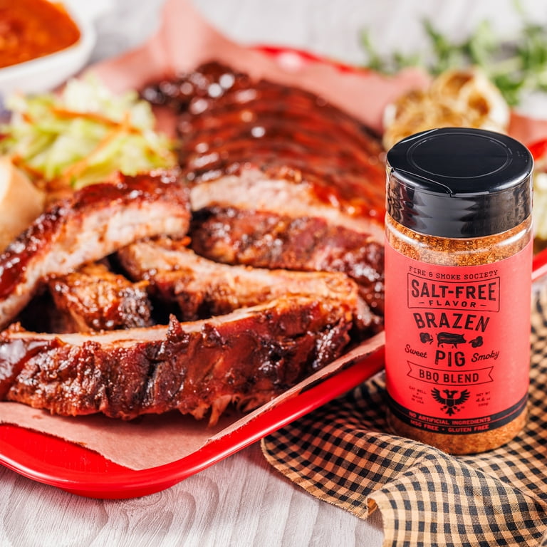 Fire & Smoke Society Brazen Pig BBQ Seasoning, No Salt Seasoning
