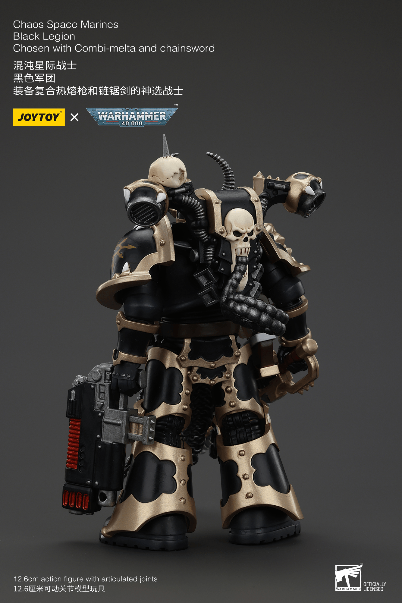 JOYTOY - Chaos Space Marines Black Legion Chosen with Combi-melta and chainsword