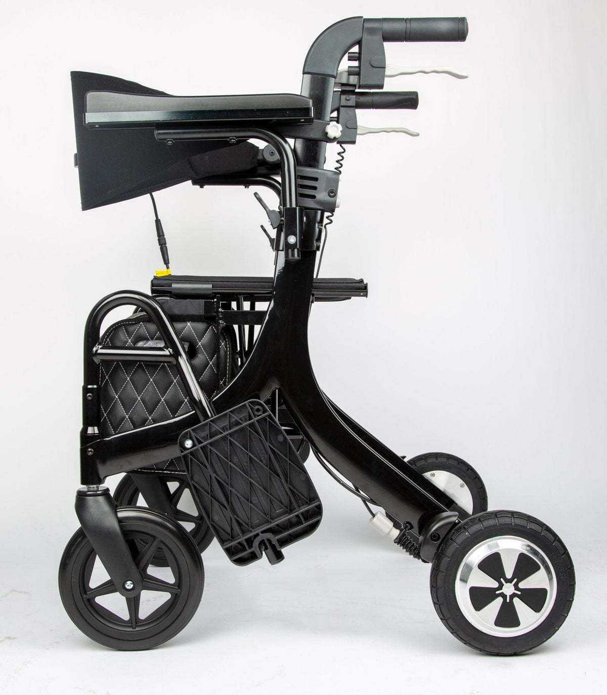 EZee Life CH4077 Folding Electric Rollator with Seat | 4-in-1 Power Assist Walker Canada