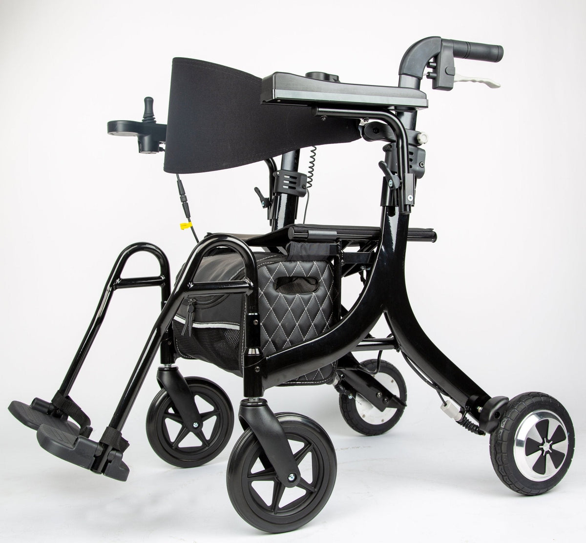 EZee Life CH4077 Folding Electric Rollator with Seat | 4-in-1 Power Assist Walker Canada