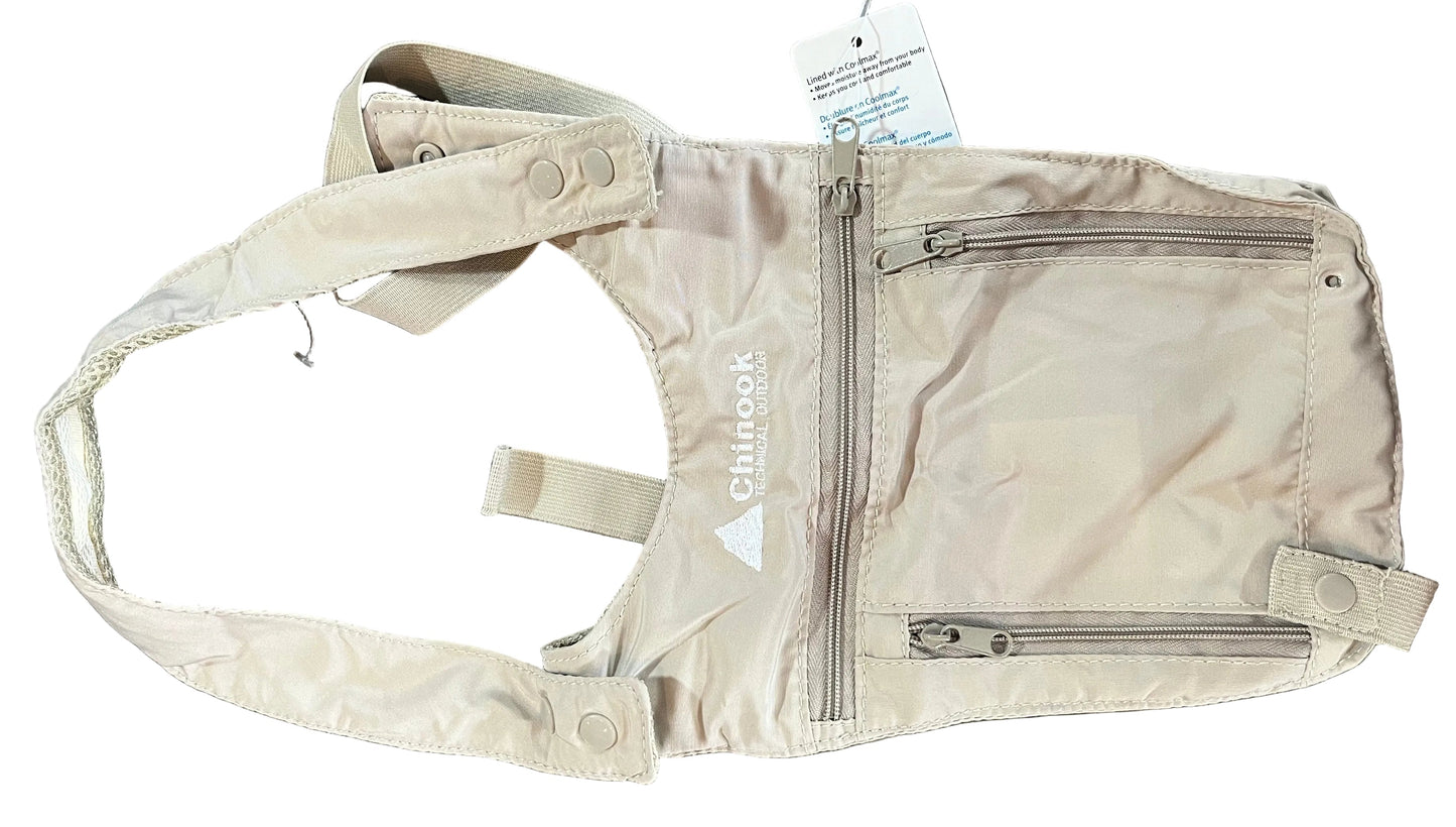Chinook Travel Undercover CoolMax Shoulder Safe Conceal Passport, Money & Valuables