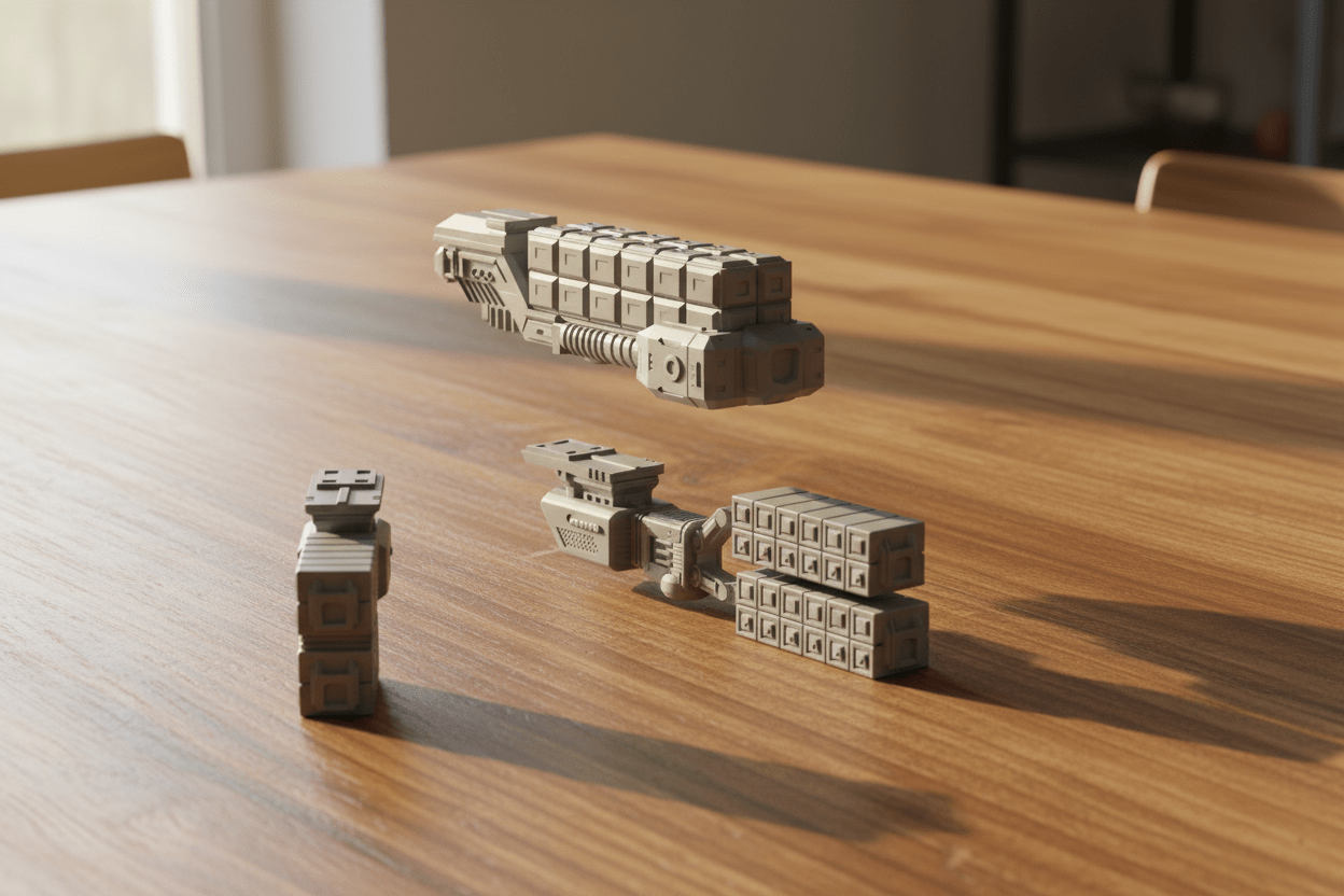 Civilian Merchant Convoy – 18-Ship 1:128 Sci-Fi Fleet