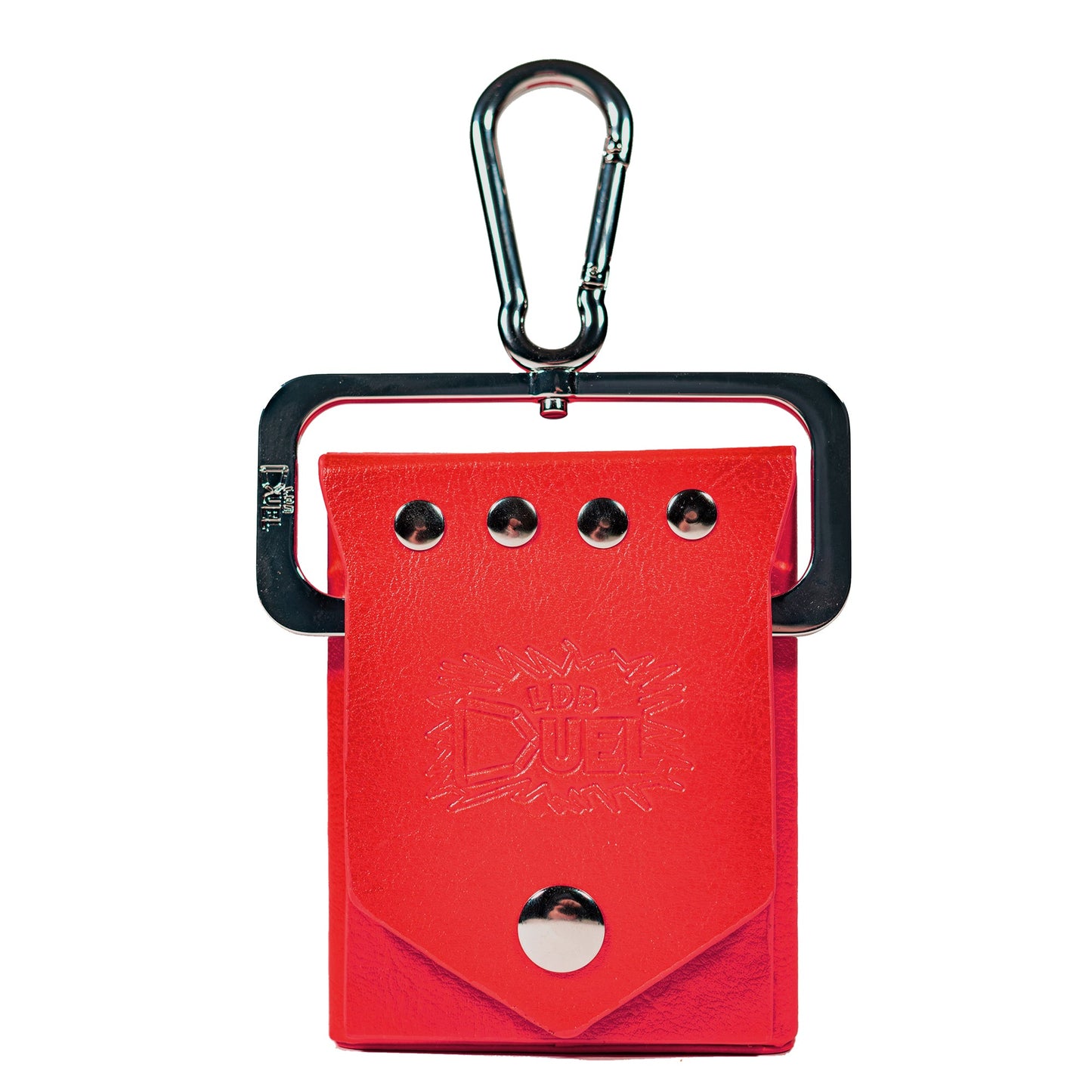 Red Deck Box + Belt Loop - Hard Shell - Faux Leather