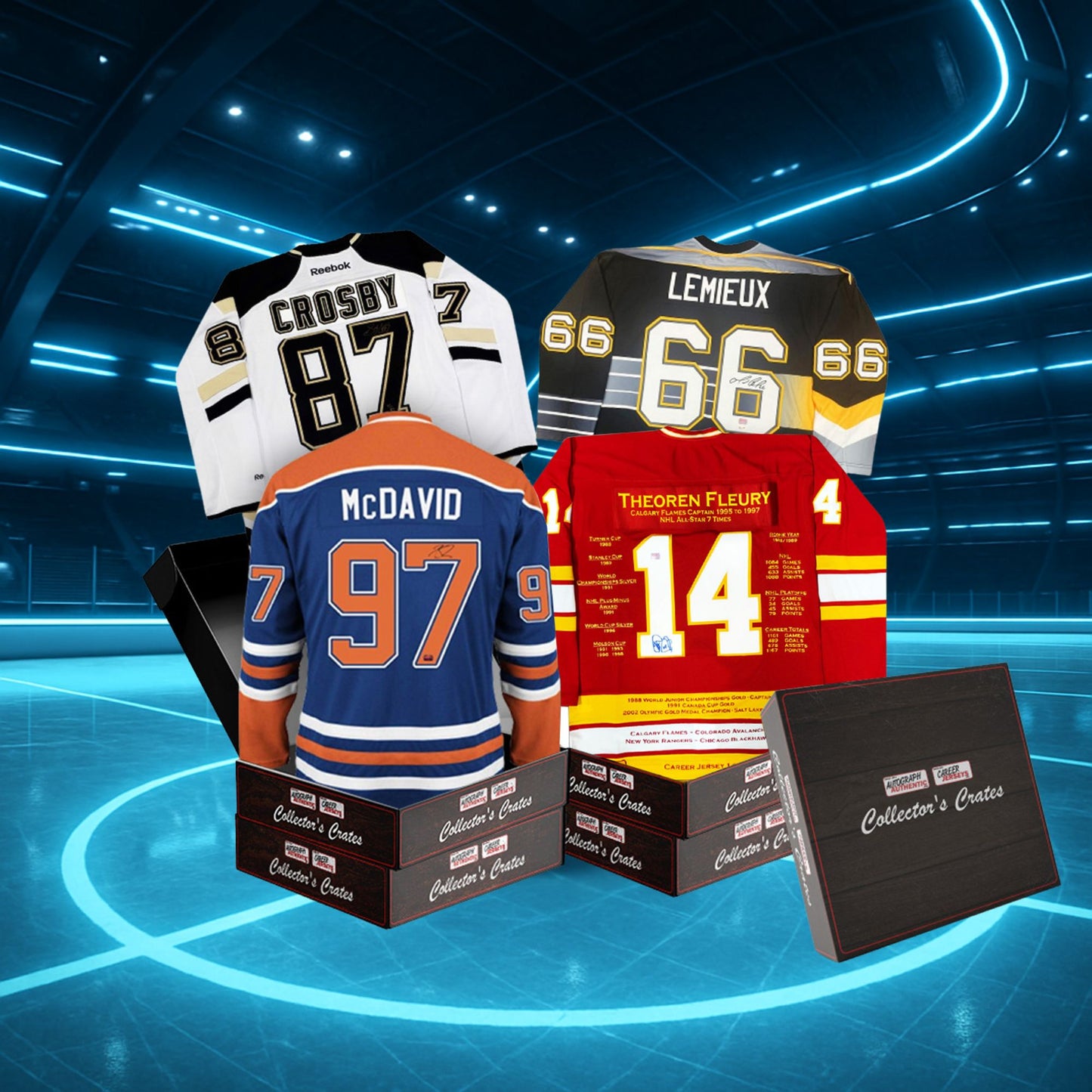 COLLECTOR’S CRATE MYSTERY BOX – SERIES 1 HUNT FOR RARE AUTOGRAPHED MEMORABILIA – LIMITED EDITION /50 COLLECTIBLE SIGNED ITEMS
